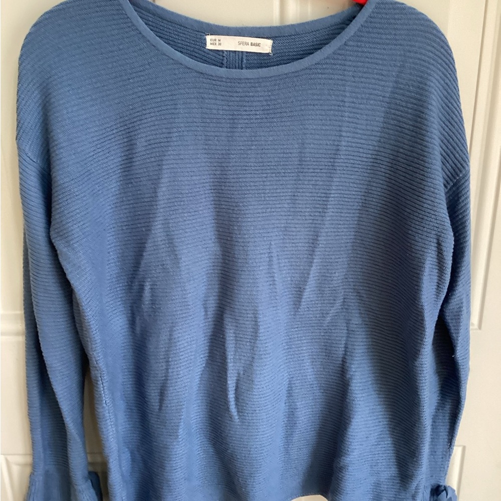SFERRA Women's Blue Crew Neck Sweater